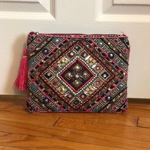 Colorful Beaded Clutch/Crossbody
